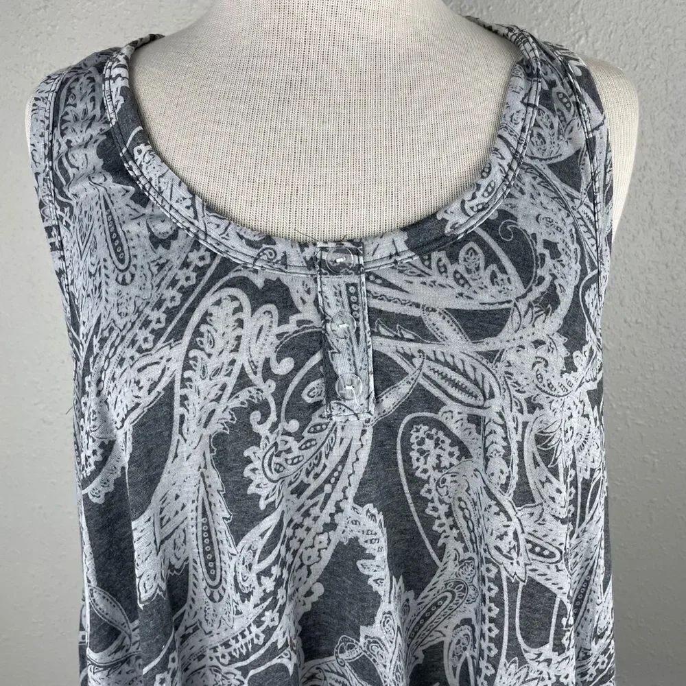 Discreet Tunic Style Tank Top Size XL EUC - Picture 2 of 10